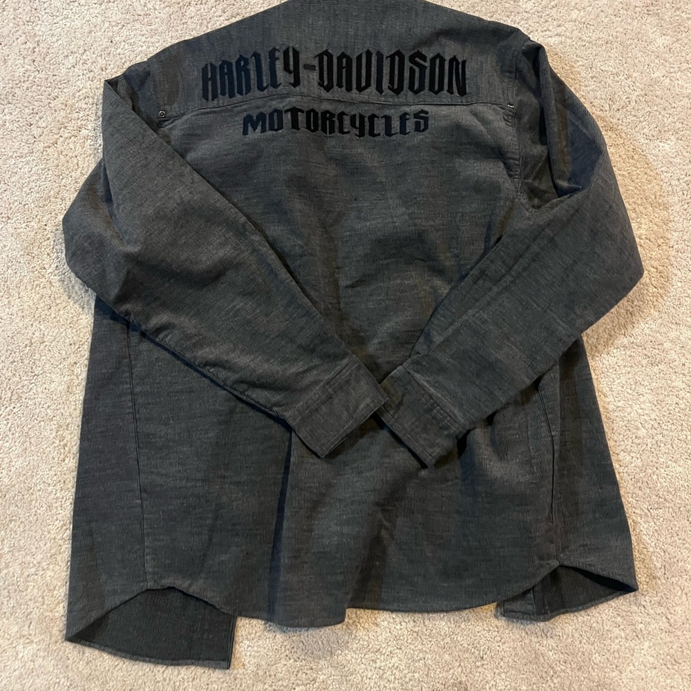 Harley-Davidson Black and Gray Shirt